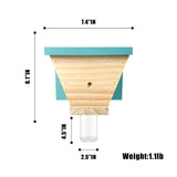 GRTRE 4 Pack Wood Carpenter Bee Trap for Outside - Wood Boring Bee Trap - Best Bee Trap - Nature Shed Style Carpenter Bee Traps Outdoor Hanging