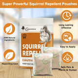 ANEWNICE Squirrel Repellent Outdoor, Mouse Rodent Repellent for Car Engines 8P, Natural Squirrel Repellent for Bird Feeders/Garden/Attic,Ultra Powerful Chipmunk Repellent,Keep Squirrel Away for Plants