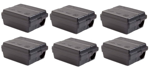 Tomcat Bait Station - Set of 6 Outpost Rat Bait Stations, Complete Rodent Control Solution
