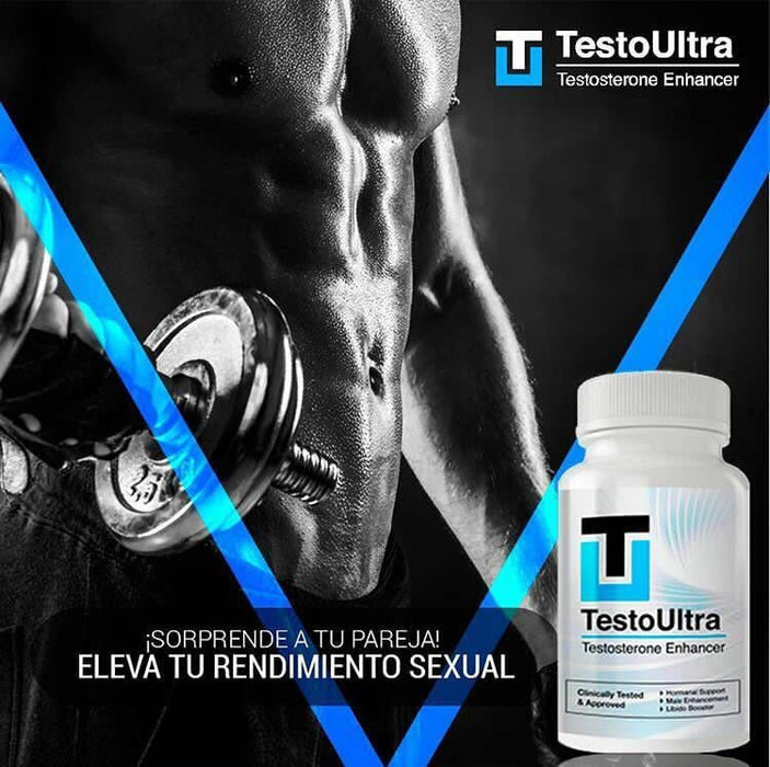 TESTO Ultra - 60 CAPSULAS - para Hombres - POTENCIA TU HORMONA Masculina - SOPORTE Fisico - Mayor RENDIEMIENTO