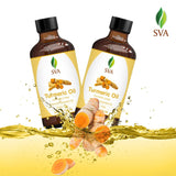 SVA Turmeric Essential Oil 4oz (118ml) | Very Strong Aroma | Premium Essential Oil with Dropper for Skin Massage, Body Massage, Diffuser, Aromatherapy & Hair Care