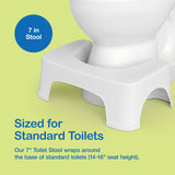 Step and Go Toilet Stool 7" - Bathroom Squat Stool