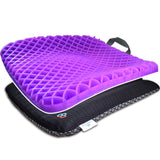 HANCHUAN Gel Seat Cushion Pressure Absorbs Honeycomb Sitter Elastic Support Chair Pad for Office, Dinner, Driving, Wheelchair & Mobility Scooter Cushions Comfort Large Seat Cushion (1.2 inch)