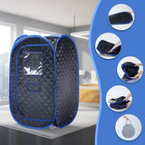 Portable Sauna Tent, Foldable One Person Full Body Spa for Detox Therapy Without Steamer - Black