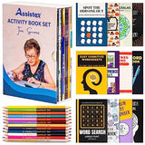 Assistex Large Print Activity Book Set for Seniors - Easy Activity Puzzle Book Set for Memory Loss - Fun and Engaging Word Puzzle Books for Dementia Patients and Elderly Adults