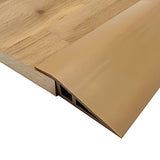 Floor-Transition-Strip Door-Threshold-Ramp 36 inch, Threshold 1/2'' ~ 3/5'', Threshold Ramps for Doorways, Wheelchair Ramp Edge-Reducer Threshold-Transition-Strip for Door/Floor (Brown)