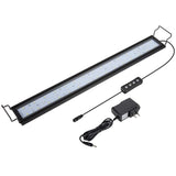 hygger 16W Full Spectrum Aquarium Light with Aluminum Alloy Shell Extendable Brackets, White Blue Red LEDs, External Controller, for Freshwater Fish Tank (24-30 inch)