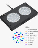 NICREW 100 Watts Aquarium LED Reef Light, Dimmable Full Spectrum Marine LED for Saltwater Coral Fish Tanks