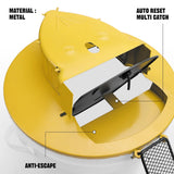 Bucket Lid Mouse Trap - Multi-Catch, Auto-Reset, Humane or Lethal Rat Trap - Durable Metal Material - Bait Racks - Anti Escape - 5 Gallon Bucket Compatible