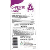 D-Fense Dust 1 lbs - Water Resistant, 8 Month Control, Targets: Ants, roaches, Bed Bugs, Scorpions, Spiders and More