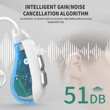 Hearing Aids for Seniors Rechargeable with Noise Cancelling