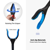 43 Inch Extra Long Grabber Reacher Tool, Lightweight Foldable Grabbers for Elderly, Strong Grip Magnetic Tip Arm Extension Trash Claw Grabber Tools …