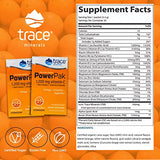 Trace Minerals | Power Pak Electrolyte Powder Packets | 1200 mg Vitamin C, Zinc, Magnesium | Boost Hydration, Immunity, Energy, Muscle Stamina | Orange Blast | 90 Packets