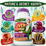 Hippie Farms Liver Cleanse Support Supplement w Milk Thistle - Nature's Secret Agent Blend - 60 Vegan Capsules