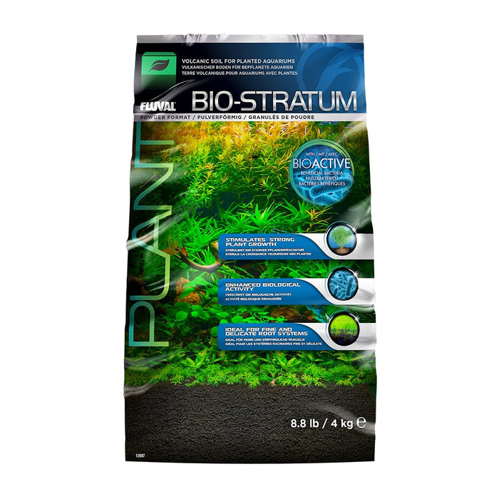 Fluval 12697 Natural Mineral-Rich Volcanic Soil Bio Stratum for Planted Tanks, 8.8 lbs. - Promotes Healthy Plant Development, Growth, and Color