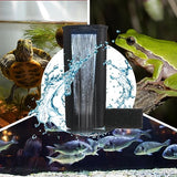 TARARIUM Turtle Tank Filter Aquarium Low Water Level Internal Clean Pump for 3 to 20 Gallons Turtle Tanks, Reptiles, Amphibians, Frog, Cichlids, Newt and Fish Tank