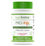 Hyperbiotics ENT Probiotic for Kids | Vegan Supplement for Ears, Nose, Throat | Chewable Tablets for Children | Strawberry Vanilla | Sugar Free | Digestive Health & Immune Support | 45 Count