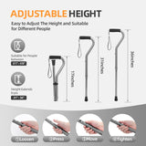 BeneCane Walking Cane for Men & Women Adjustable Cane with Offset Soft Cushioned Handle -Portable Lightweight Sturdy Mobility Walker Aid for Elderly, Seniors Collapsible Cane