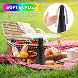 KTDRJN 4 Pack Fly Fan for Table,Food Indoor Outside,Portable Outdoor Picnic Fan,Batteries Powered Table Restaurant, Party, Home,Outdoor Dinner(Black)