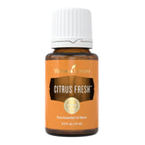 Young Living Citrus Fresh Essential Oil - 15ml Bottle for Energizing Aromatherapy - Uplifting Citrus Blend - Energize Your Senses - Invigorate Your Space
