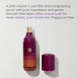 Tatcha Violet-C Brightening Serum | 20% Vitamin C + 10% AHAs | Pure Ingredients to Help Soften & Smooth for More Radiant, Even-Toned Skin | 30 ml / 1 oz