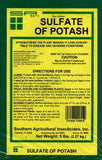 Southern Ag Sulfate of Potash 0-0-50, 5 LB Size: 5 LB