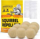 ANEWNICE Squirrel Repellent Outdoor, Mouse Repellent, Peppermint Rodent Repellent, Mice Repellent, Chipmunk Repellent, Keep Squirrels Out of Garden 8P