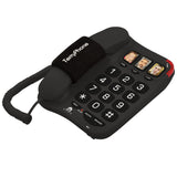 Big Button Phone for Seniors - Corded Landline Telephone - One-Touch Dialling for Visually Impaired - Amplified Ringer with Loud Speaker for Hearing Impaired, Ergonomic Non-Slip Grip