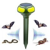 2 PCS Ultrasonic Mole Repellent, 4 Modes Solar Powered Mole Repellent, Outdoor Waterproof Animals Repellent for Get Rid of Mole, Gopher, Snakes, Vole and Other Underground Pests for Yard Garden Lawn