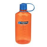 Nalgene Tritan Narrow Mouth BPA-Free Water Bottle, Orange w/Blue Cap, 32 oz