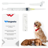 Dog Pregnancy Test Kit at Home, Canine Pregnancy Test Strip for Dog with Buffer Fast and Accurate Detection Pet Clinic Equipment