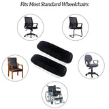 easy-you Pair Wheelchair armrest Covers (Black) Armrest Cushion Pad for Wheelchair Soft Wheelchair Accessories, 100 Count