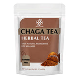 Chaga Tea Bags - Organic Chaga Mushroom Tea - Detox and Digestive Support - Caffeine-Free - 30 bags