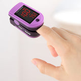 Zacurate Pro Series 500DL Fingertip Pulse Oximeter Blood Oxygen Saturation Monitor with Silicone Cover, Batteries and Lanyard (Mystic Purple)