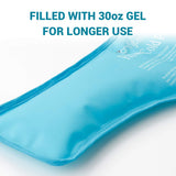 Neck Ice Pack, Comfytemp Shoulder Gel Ice Pack, Reusable Cold Pack Compress, Flexible Hot and Cold Therapy Wrap for Injuries, Swelling, Pain Relief, Bruises, Sprains, Inflammation 23"x8"x5"