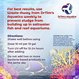 DrTim’s Aquatics Reef  Waste-Away – Natural Fish Tank & Aquarium Waste Management Solution for Dissolving & Cleaning Organic Sludge & Waste - 16 oz. - Treats 480 gal.