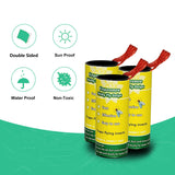 60 Pack Fly Traps for Indoors Outdoor, Fly Strips Paper, Sticky Hanging Fly Tape Catcher Ribbon, Fruit Fly Gnat Trap Killer