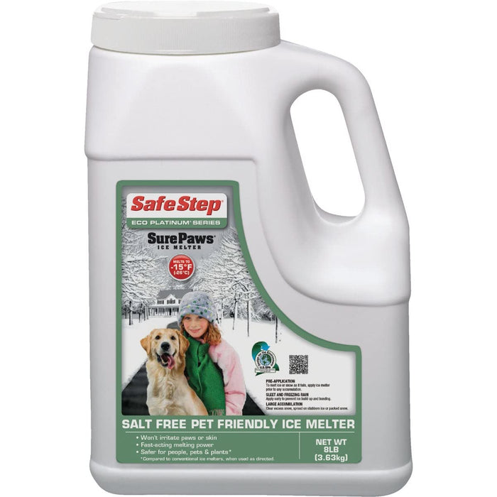Safe Step 56708 8Lb Jug Safe Step Eco Platinum Series Sure Paws Ice Melter