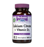 BlueBonnet Calcium Citrate Plus Vitamin D3 Caplets, 180 Count