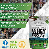 Opportuniteas Vanilla Whey Protein Powder - Grass Fed Whey Isolate + Real Sugar & Vanilla Flavor - Perfect for Shakes, Smoothies, Drinks, Cooking & Baking - Non GMO & Gluten Free - 1 lb