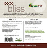 Organic Coco Coir by Coco Bliss - Compressed Coco Coir Brick with Low EC and pH Balance - High Expansion for Flowers, Herbs, and Planting - Renewable Coconut Soil (10lb Block)