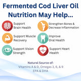 Green Pasture - Fermented Cod Liver Oil Liquid - 6 fl. oz. Vitamin A Vitamin D Omega 3 Omega 6 Omega 9 (6oz Orange)