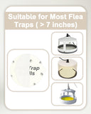 20 Pack Flea Trap Refill Discs Replacement Glue Boards, 7.1" Sticky Pads for Most Models Flea Bed Bug Traps for Inside Your Home