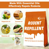 DALIYREPAL Rodent Repellent, Outdoor/Indoor Mouse Repellent, Mice Repellent for House, Rat Repellent for Outside, Get Rid of Rats, Peppermint Rodent Repellent, Repel Mice/Mouse/Rats 8 Pouches/Bag
