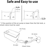 Aquarium Ultra-Quiet Air Pump - Adjustable Fish Tank Aerator with Dual Outlet Pump, 8w 4L/min Oxygen Pump for 20-600 Gallon Tank (Only Air Pump)