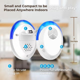 Ultrasonic Pest Repeller 6 Pack Mice Repellent Indoor Rodent Roach Spider Insect Repellent Plug-in Home Attic Garage Basement