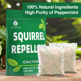 SUAVEC Squirrel Repellent, Chipmunk Repellent, Outdoor Squirrel Repellents, Squirrel Repellant for Attic, Squirrels Deterrent for Plant, Squirrel Away, Mint Repellent Squirrel for Bird Feeders-8P