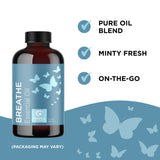 Breathe Blend Essential Oil for Diffuser - Invigorating Breathe Essential Oil Blend with Eucalyptus Peppermint Tea Tree and Mint Essential Oils for Diffusers for Home and Shower Aromatherapy 2oz