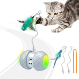 BENTOPAL Automatic Cat Toys Interactive Feather Toys, Pet Exercise Electric Toys for Indoor Cats/Kitten with Feather