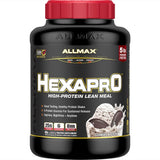 ALLMAX HEXAPRO, Cookies & Cream - 5 lb - 25 Grams of Protein Per Serving - 8-Hour Sustained Release - Zero Sugar - 52 Servings